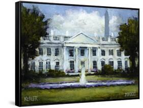 The White House-Daniel Patrick Kessler-Framed Stretched Canvas