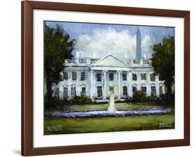 The White House-Daniel Patrick Kessler-Framed Premium Giclee Print