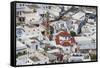 The White Houses of the Town of Lindos, Rhodes, Dodecanese Islands, Greek Islands, Greece, Europe-Michael Runkel-Framed Stretched Canvas