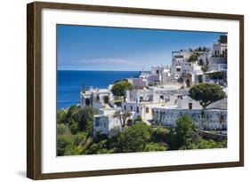 The White Houses of the Town of Lindos, Rhodes, Dodecanese Islands, Greek Islands, Greece, Europe-Michael Runkel-Framed Photographic Print