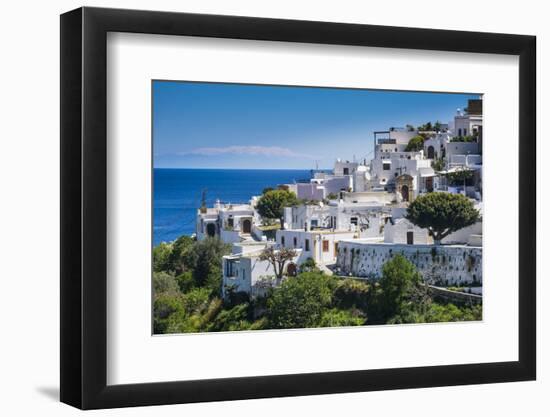 The White Houses of the Town of Lindos, Rhodes, Dodecanese Islands, Greek Islands, Greece, Europe-Michael Runkel-Framed Photographic Print