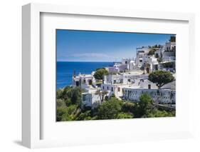 The White Houses of the Town of Lindos, Rhodes, Dodecanese Islands, Greek Islands, Greece, Europe-Michael Runkel-Framed Photographic Print