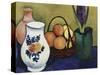 The White Jug with Flower and Fruit, 1910-Auguste Macke-Stretched Canvas