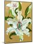 The white lilies-Joan Thewsey-Mounted Giclee Print