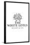 The White Lotus - Black and White Logo-Trends International-Framed Poster