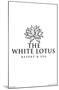 The White Lotus - Black and White Logo-Trends International-Mounted Poster