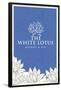 The White Lotus - White and Blue Logo-Trends International-Framed Poster