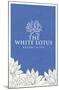 The White Lotus - White and Blue Logo-Trends International-Mounted Poster