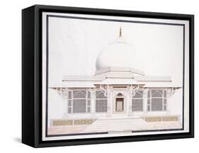 The White Marble Tomb of Seliem Chistie, C. 1815 (Pencil, Pen and Ink, W/C)-null-Framed Stretched Canvas