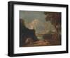 'The White Monk - IV (Italian Landscape, with White Monk)', c1752-Richard Wilson-Framed Premium Giclee Print