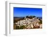 The White Moorish Hilltop Village of Casares, known as a "pueblo blanco" because of the whitewas...-Panoramic Images-Framed Photographic Print