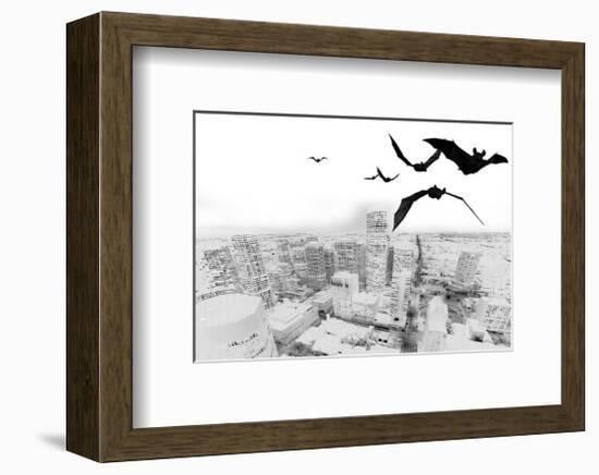 The White Night-Rosa Mesa-Framed Art Print