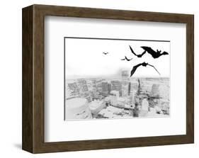 The White Night-Rosa Mesa-Framed Art Print