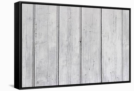 The White Paint Wood Texture with Natural Patterns-Madredus-Framed Stretched Canvas