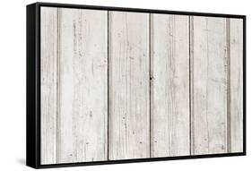 The White Paint Wood Texture with Natural Patterns-Madredus-Framed Stretched Canvas