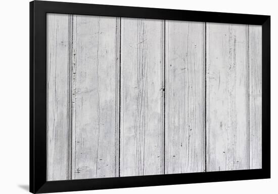 The White Paint Wood Texture with Natural Patterns-Madredus-Framed Photographic Print