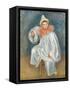 The White Pierrot, 1901/02-Pierre-Auguste Renoir-Framed Stretched Canvas