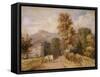 The White Pony, C.1831-David Cox-Framed Stretched Canvas