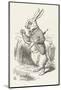 The White Rabbit Checks His Watch-John Tenniel-Mounted Photographic Print