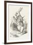 The White Rabbit Checks His Watch-John Tenniel-Framed Photographic Print