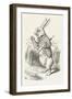 The White Rabbit Checks His Watch-John Tenniel-Framed Photographic Print