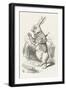 The White Rabbit Checks His Watch-John Tenniel-Framed Photographic Print