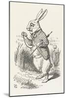 The White Rabbit Checks His Watch-John Tenniel-Mounted Photographic Print