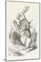 The White Rabbit Checks His Watch-John Tenniel-Mounted Photographic Print