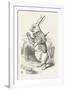 The White Rabbit Checks His Watch-John Tenniel-Framed Photographic Print