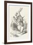 The White Rabbit Checks His Watch-John Tenniel-Framed Photographic Print