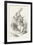 The White Rabbit Checks His Watch-John Tenniel-Framed Photographic Print