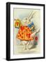 The White Rabbit, Illustration from Alice in Wonderland by Lewis Carroll-John Tenniel-Framed Giclee Print