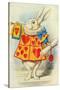 The White Rabbit, Illustration from Alice in Wonderland by Lewis Carroll-John Tenniel-Stretched Canvas