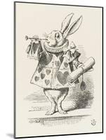 The White Rabbit in Herald's Costume-John Tenniel-Mounted Photographic Print