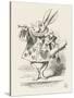 The White Rabbit in Herald's Costume-John Tenniel-Stretched Canvas