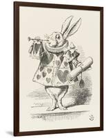 The White Rabbit in Herald's Costume-John Tenniel-Framed Photographic Print