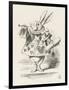 The White Rabbit in Herald's Costume-John Tenniel-Framed Photographic Print