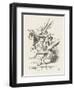 The White Rabbit in Herald's Costume-John Tenniel-Framed Photographic Print