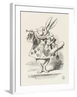 The White Rabbit in Herald's Costume-John Tenniel-Framed Photographic Print