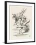 The White Rabbit in Herald's Costume-John Tenniel-Framed Photographic Print