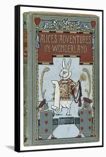 The White Rabbit is Featured on the Cover of the 1908 Edition Published by John Lane Bodley Head-W.h. Walker-Framed Stretched Canvas