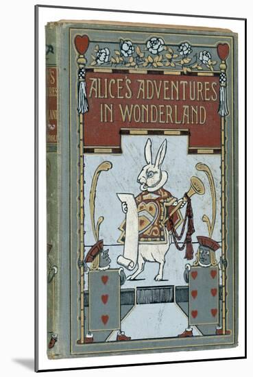 The White Rabbit is Featured on the Cover of the 1908 Edition Published by John Lane Bodley Head-W.h. Walker-Mounted Art Print