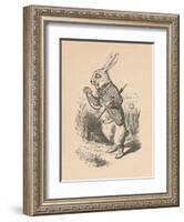 'The White Rabbit with a watch', 1889-John Tenniel-Framed Giclee Print