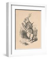 'The White Rabbit with a watch', 1889-John Tenniel-Framed Giclee Print