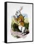 'The White Rabbit with a watch', 1889-John Tenniel-Framed Stretched Canvas