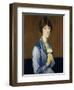 The White Rose (Portrait of a Lady), 1919-William Strang-Framed Giclee Print