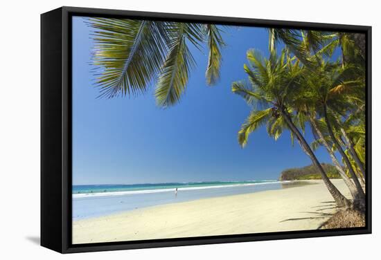 The White Sand Palm-Fringed Beach at This Laid-Back Village and Resort; Samara-Rob Francis-Framed Stretched Canvas