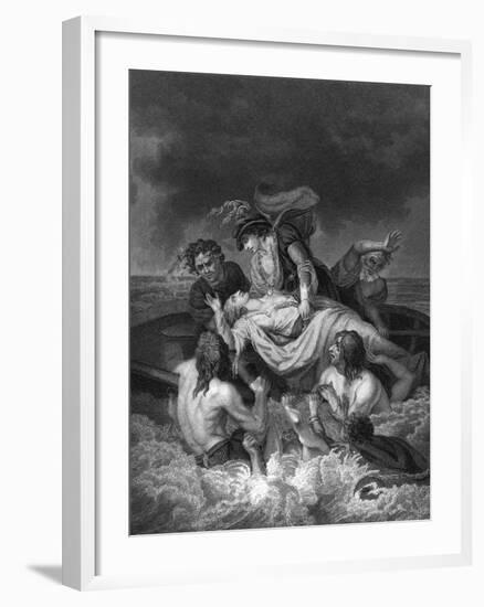 The White Ship Tragedy-J. Rogers-Framed Art Print
