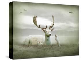 The White Stag-Lynne Davies-Stretched Canvas