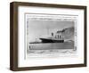 The White Star Liner 'Titanic' Leaving Southampton-null-Framed Photographic Print